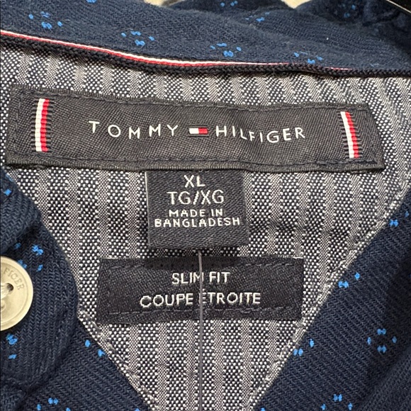 Tommy Hilfiger Slim Fit Brushed Men’s Size XL Shirt NWT - Picture 5 of 8